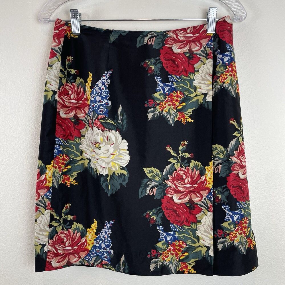 Valerie Steven’s Silk Floral Skirt Mini 90’s Romantic-8